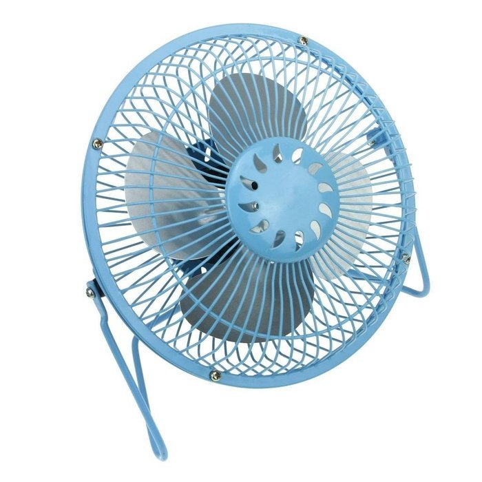 Starsource Adjustable Four Fan Blade 4 Inch USB Mini Desktop Fan With ON/OFF Switch ( Green ) N7