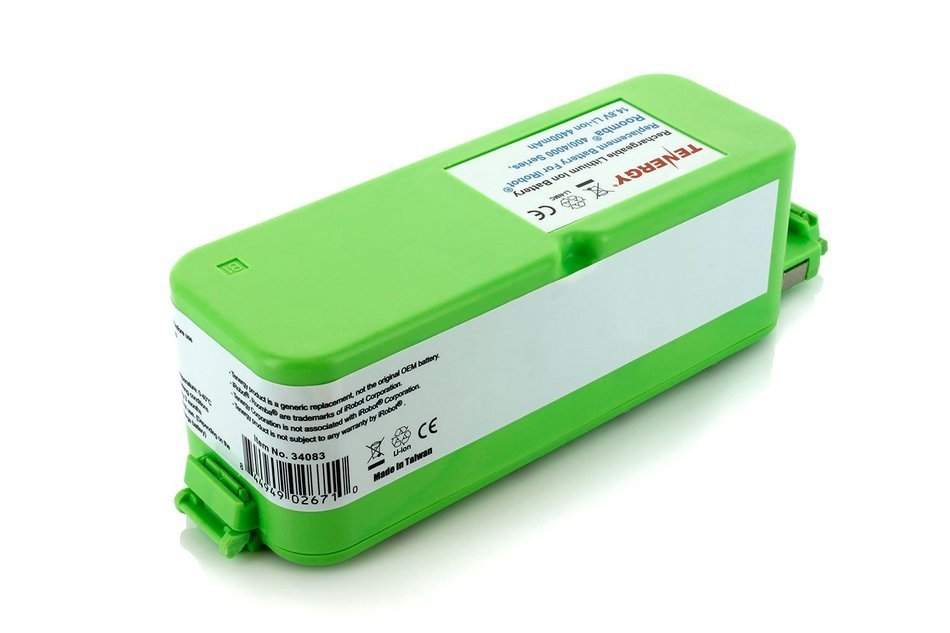 Tenergy Li-ion 14.8V 4400mAh Replacement Battery for iRobot 400, 4000, 4100, 4150, 4210, 4230, 4260, 4290, 4300... N6