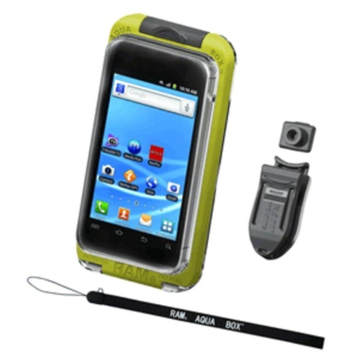 RAM Mount AQUA BOX Pro 20 w/Lanyard, Button & Belt Clip consumer electronics