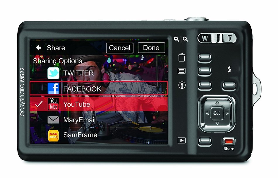 Kodak EasyShare M522 14 MP Digital Camera with 4x Optical Zoom and 2.7-Inch LCD - Red N2
