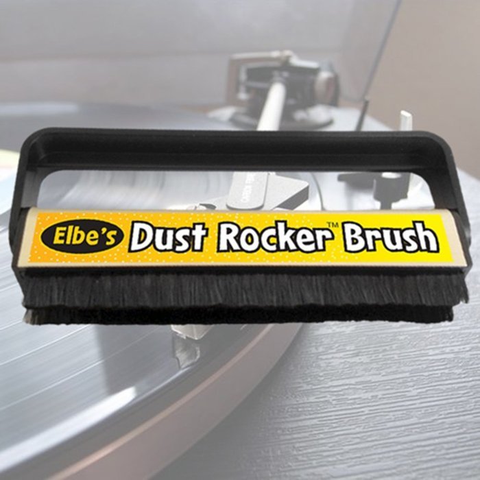 Elbe&rsquo;s LP Carbon Fiber Vinyl Record Cleaner Anti-Static Reusable Brush- Easy to Use- For New or Rare Album Collections... N6