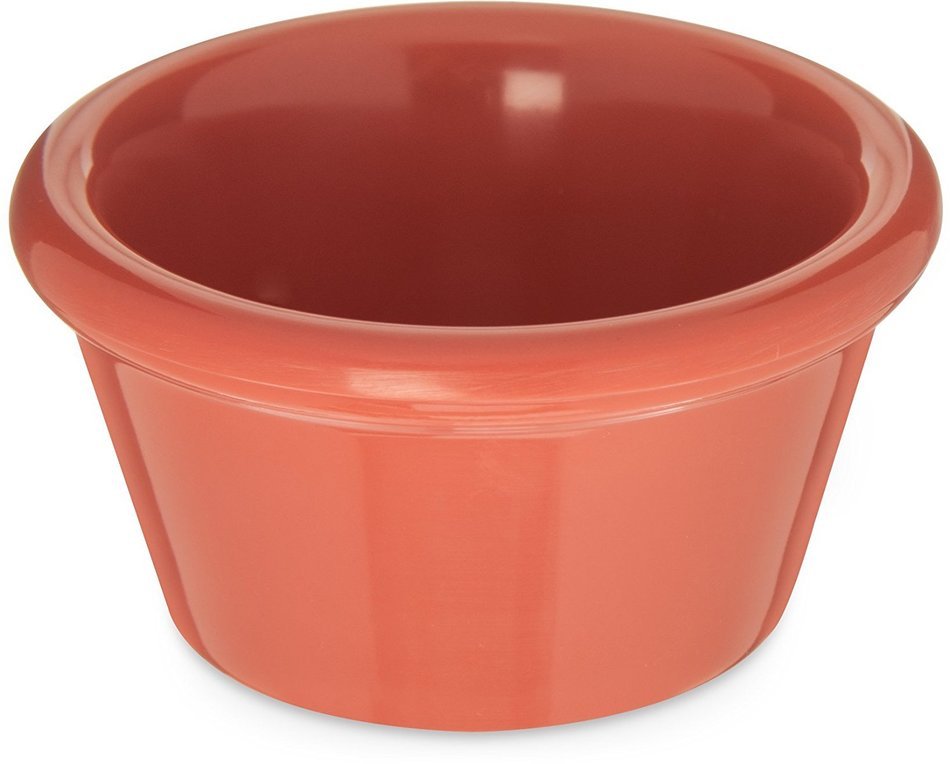 Carlisle 085252 Melamine Smooth Ramekin, 2 oz Capacity, Sunset Orange (Case of 72) N3