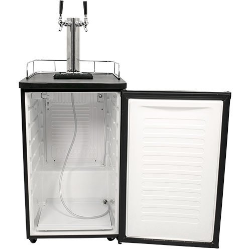 EdgeStar Full Size Dual Tap Kegerator & Draft Beer Dispenser - Black