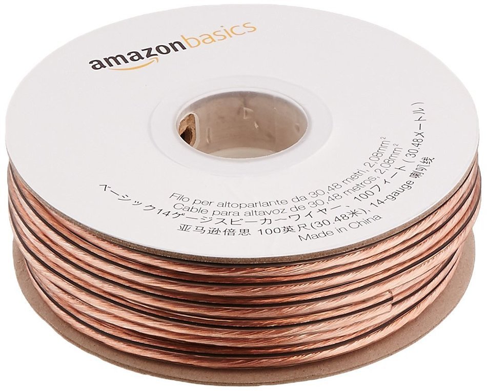 AmazonBasics 14-Gauge Speaker Wire - 100 Feet N3
