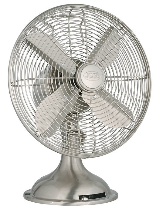 Hunter 90400 12-Inch Portable Table Fan, Brushed Nickel N3