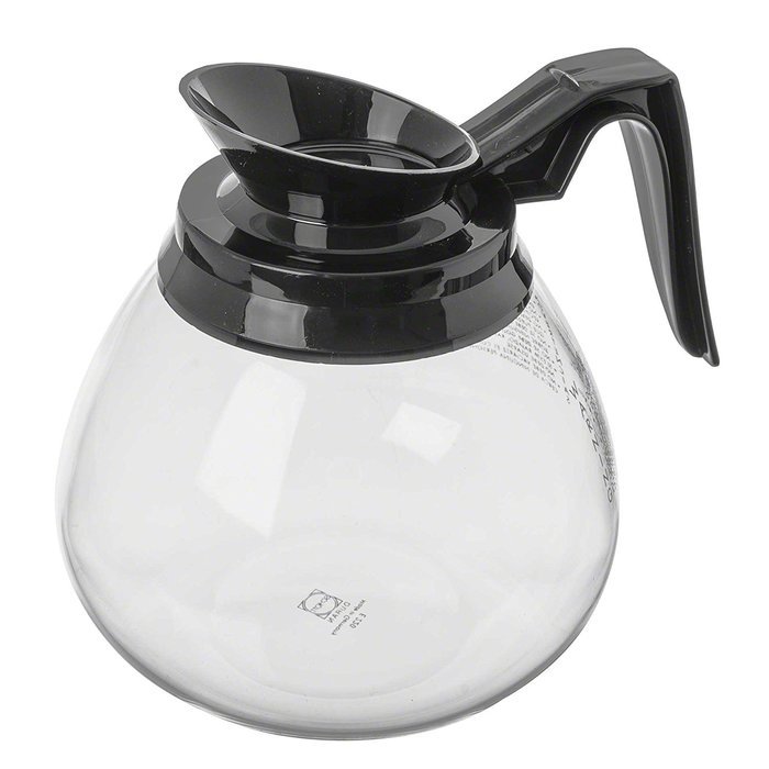 Bloomfield REG8923BL3 Glass Decanter, No Imprint, Black Handle (Pack of 3)