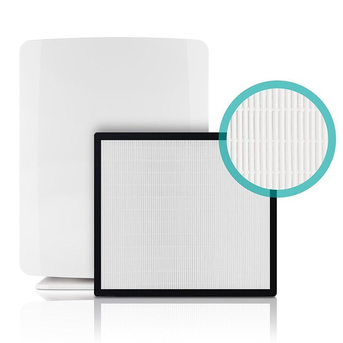 Alen BreatheSmart FIT50 Customizable Air Purifier with HEPA-Pure Filter for Allergies and Dust (White, 1-Pack) N40