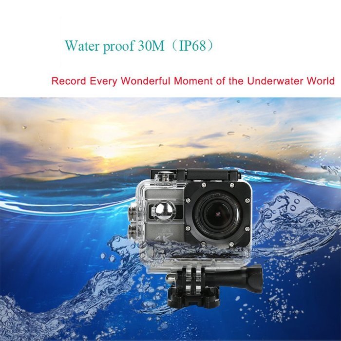 Coolbiz F68 Wifi 4K Ultra HD 2.0 Screen 170 Viewing Angles Adjustable Waterproof Outdoor Sports Action Camera N6