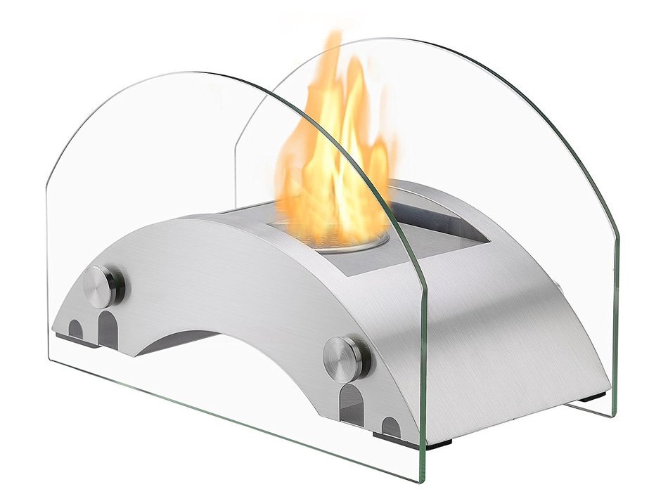 Ignis Portable Tabletop Ventless Bio Ethanol Fireplace - Harbor (White) N16