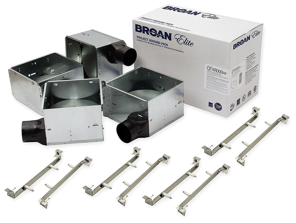 Broan QTXR000HL Fan & Light Housing Pack with Hanger Bar System