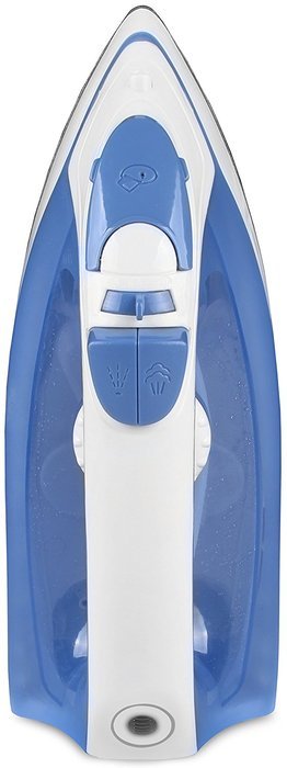 Professional Steam Iron with Nonstick Soleplate - Powerful Steam Output - Dry Iron Function - White/Blue 1200... N6