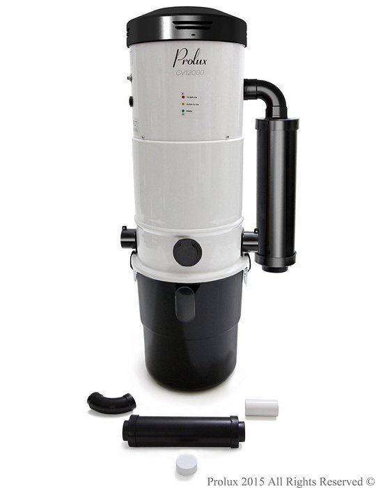 Prolux CV12000 Central Vacuum Unit System with Electric Hose Power Nozzle Kit and 25 Year Warranty N8