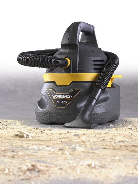 WORKSHOP Wet Dry Vac WS0250VA Compact, Portable Wet Dry Vacuum Cleaner, 2.5-Gallon Small Shop Vacuum Cleaner,... N5