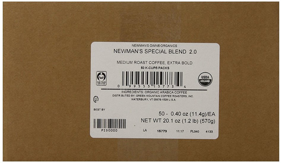 Green Mountain Coffee Newman's Special Blend, Medium Roast, K-Cup Portion Pack for Keurig K-Cup Brewers, 24-Count N10