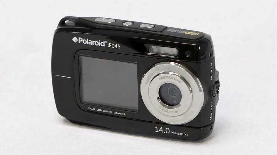 Polaroid 14 MP Waterproof Digital Camera w/ 2.7"+1.8" TFT Dual Display, Colors May Vary