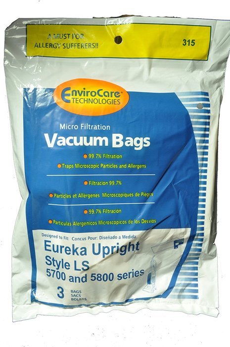 Eureka Style LS Upright Vacuum Cleaner Bags, EnviroCare Replacement Brand, designed to fit Eureka Upright Vacuum...