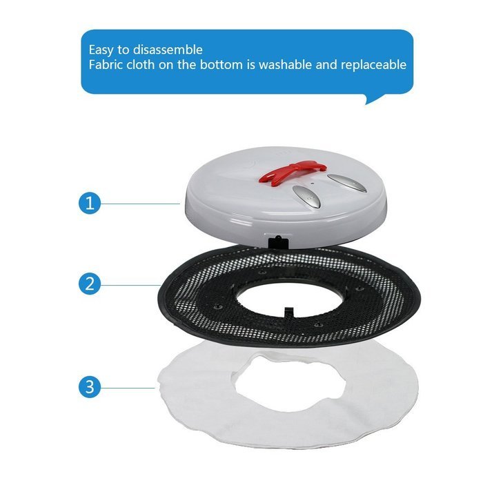 Floor Mopping Robot Pet Hair Robotic Cleaner with Replacement Cleaning Mop Cloth (Blue) N29