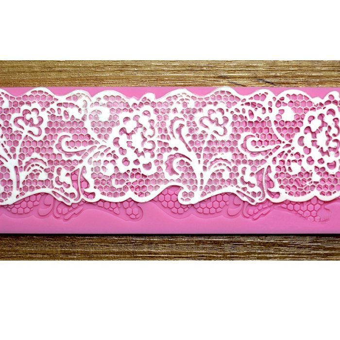 DIY Fondant Cake Lace Sugar Craft Mat Cake Texture Decorating Mold N3