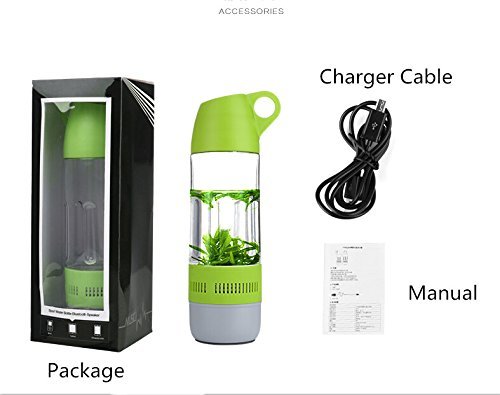 Coeuspow Waterproof Outdoor Bicycle Bottle Bluetooth Speaker,400ml Bottle Bluetooth 4.0 Speaker 2 in 1 ,Support... N5