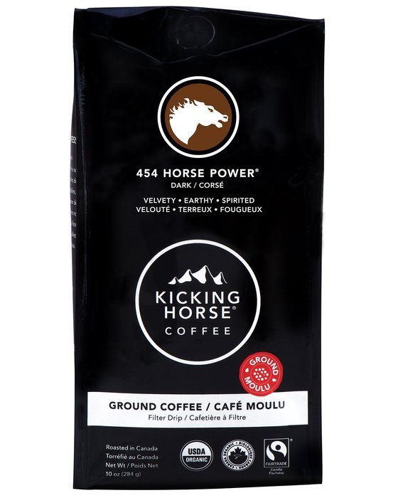 Kicking Horse Coffee, Ground, 454 Horse Power, 10 Ounce