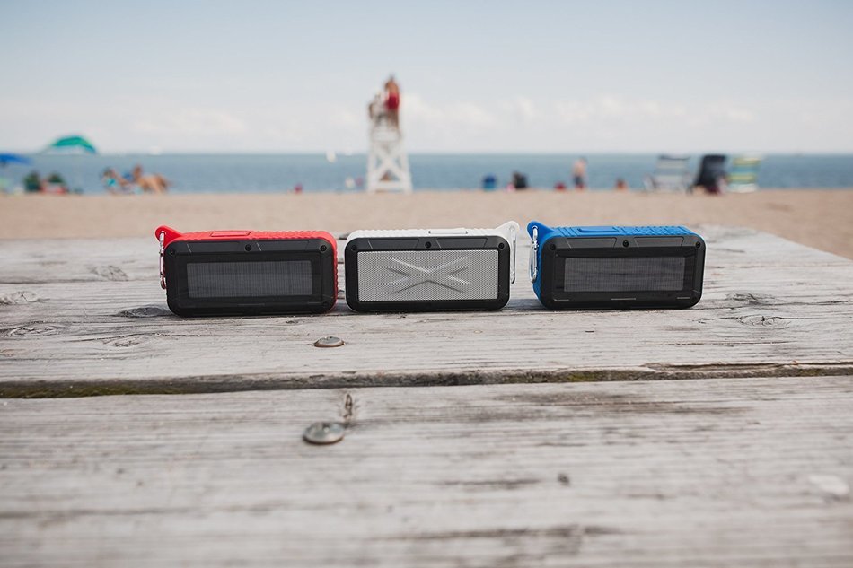 RayJam Solar Bluetooth Portable Speaker - BLUE N3
