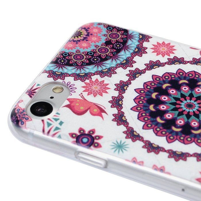 iPhone 7 Case (4.7 inch) Cute Digital Print Colorful Hard PC Back Shell Bumper Ultra Thin Slim Fit Clear Full... N10