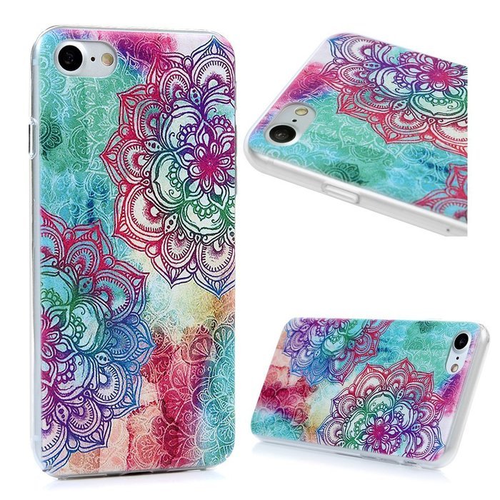 iPhone 7 Case (4.7 inch) Cute Digital Print Colorful Hard PC Back Shell Bumper Ultra Thin Slim Fit Clear Full... N12