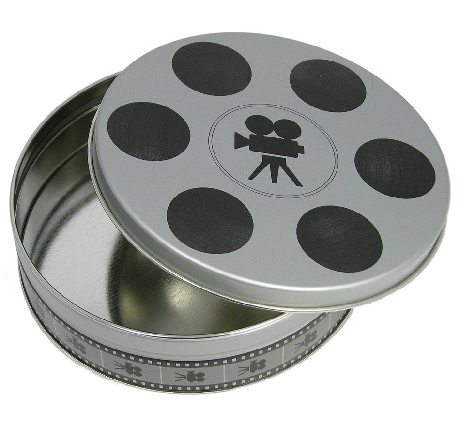 3-piece set of Mini Film Reel Tins (6 11/16" Diameter)