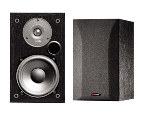 Polk Audio R15 2-Way Bookshelf Loudspeakers (Pair, Black)