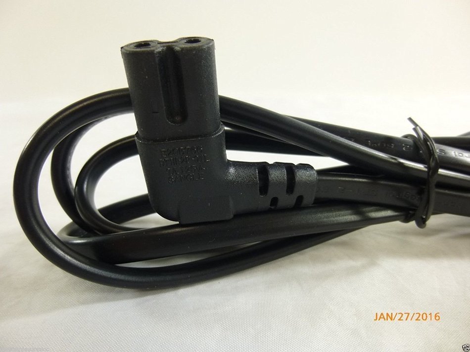 6 Ft foot USA 2 pin Male to 90 Degree Right Angled IEC 320 C7 AC Power Supply Cord cable For Samsung TV's N3