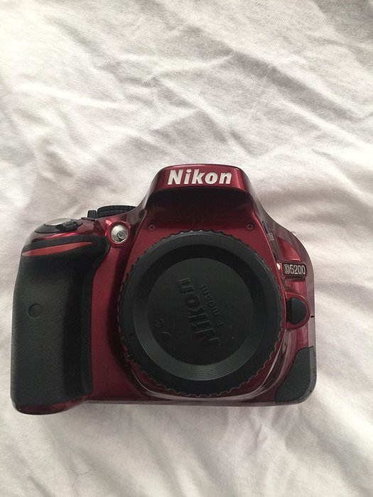 Nikon D5200 24.1 MP CMOS Digital SLR Camera Body Only (Red) (Discontinued by Manufacturer)