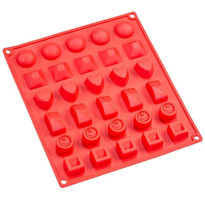 Sorbus&reg; Silicone Assorted Shapes Chocolate Mold