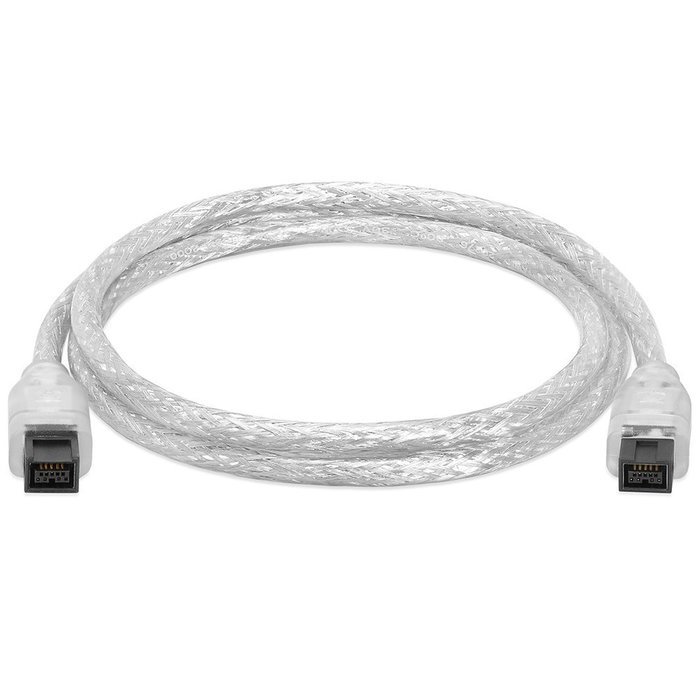 Cmple - 9 PIN/ 9PIN BETA FireWire 800 - FireWire 800 Cable - 3FT, CLEAR N7