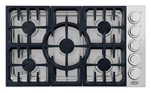 DCS CDV365L 36" Stainless Steel Liquid Propane Sealed Burner Cooktop