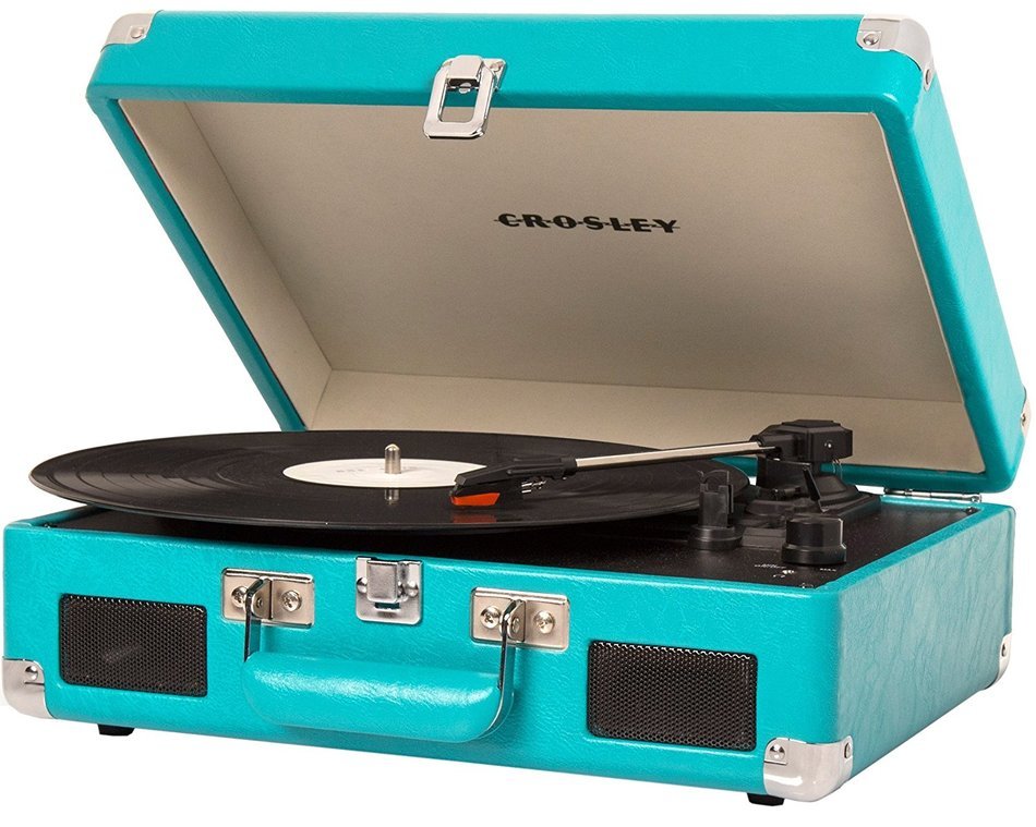 Crosley CR8005C-NV Cruiser II Portable Battery Powered 3-Speed Turntable, Navy N16