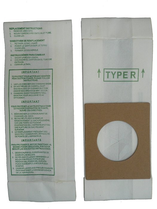 10 Hoover Type R Sprint, Tempo, Allergy Vacuum Bags, Sprint, Tempo, Hornet, PortalPower II, PTP II Vacuum Cleaners... N2
