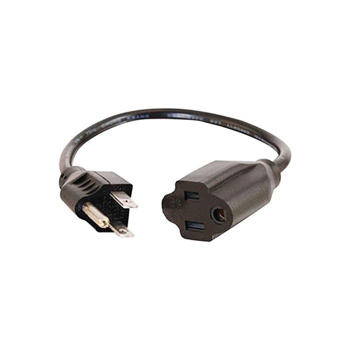 C&E CNE59168 10-Feet Outlet Saver Power Extension Cord NEMA 5-15R to NEMA 5-15P, Pack of 2