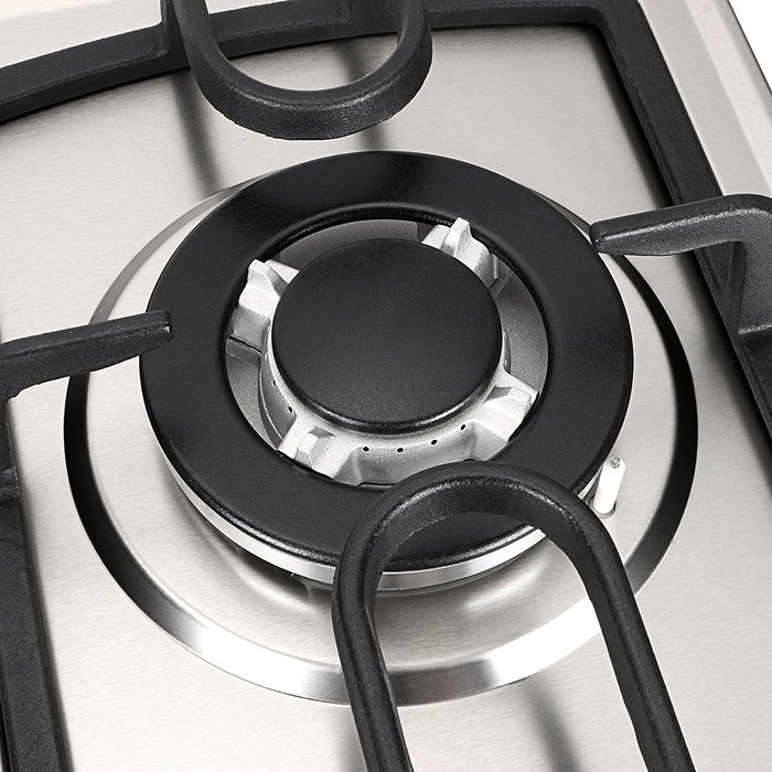 28 in Silver Stainless Steel 3 Burner Built-In Stove NG Gas Cooktop Cooker 8350W