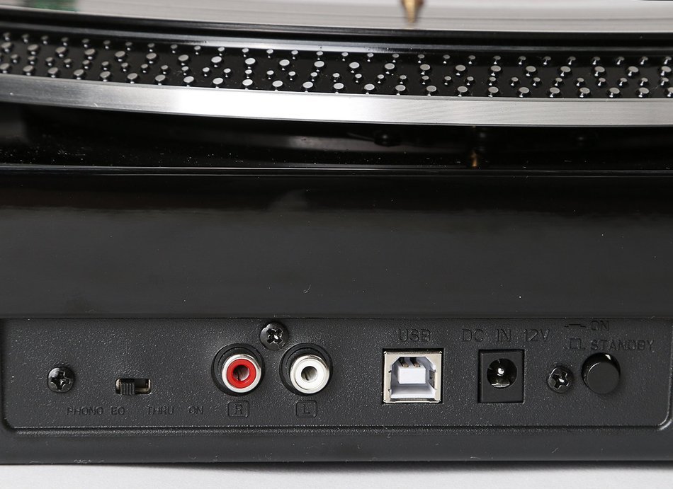 TechPlay TCP4530 Analog Turntable with Built-in Phono Pre-amplifier, By-Pass selecter, Auto-Return, Aluminum Platter... N7