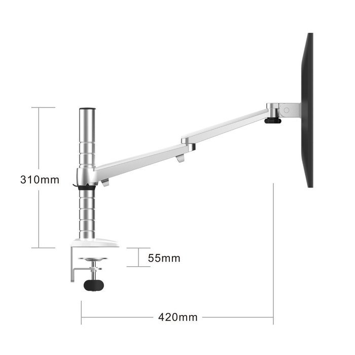 Viozon Dual Arms LCD and LED Monitor Desk Mount Stand for all size below 27inch such like... N3