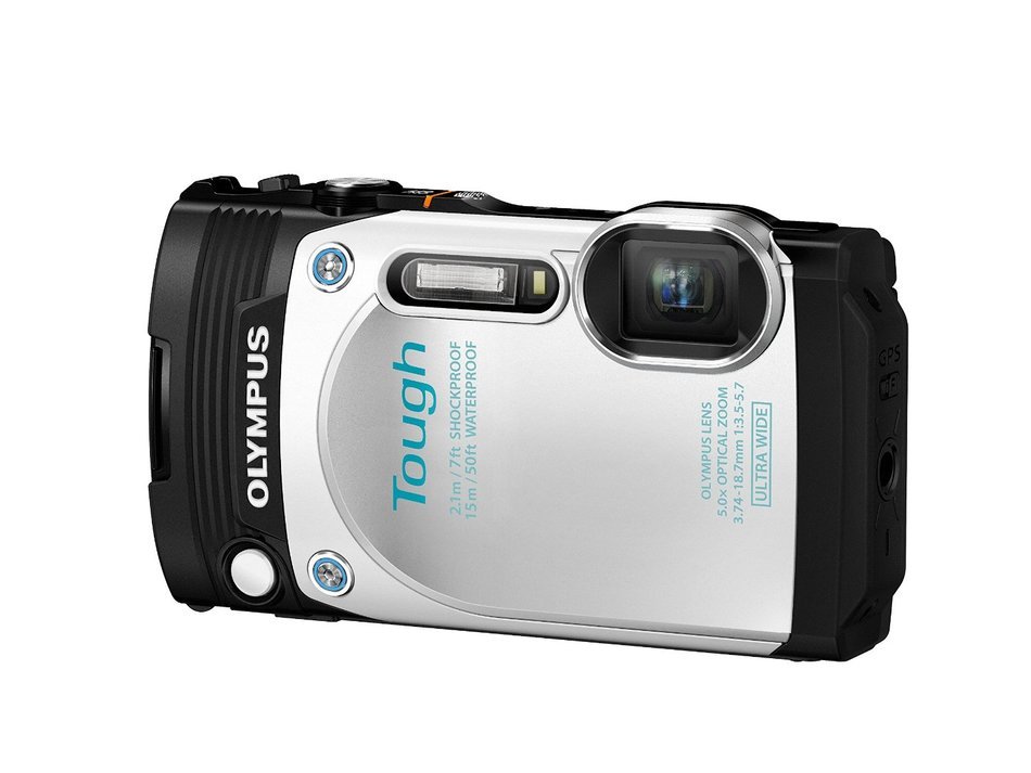Olympus TG-870 Tough Waterproof Digital Camera (White) - International Version N2