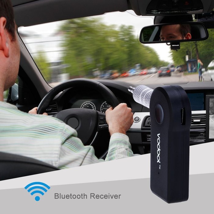 Vodool Bluetooth Receiver, Mini Wireless Music Adapter & Hands-Free Car Kits with 3.5 mm Stereo Output for Home... N5