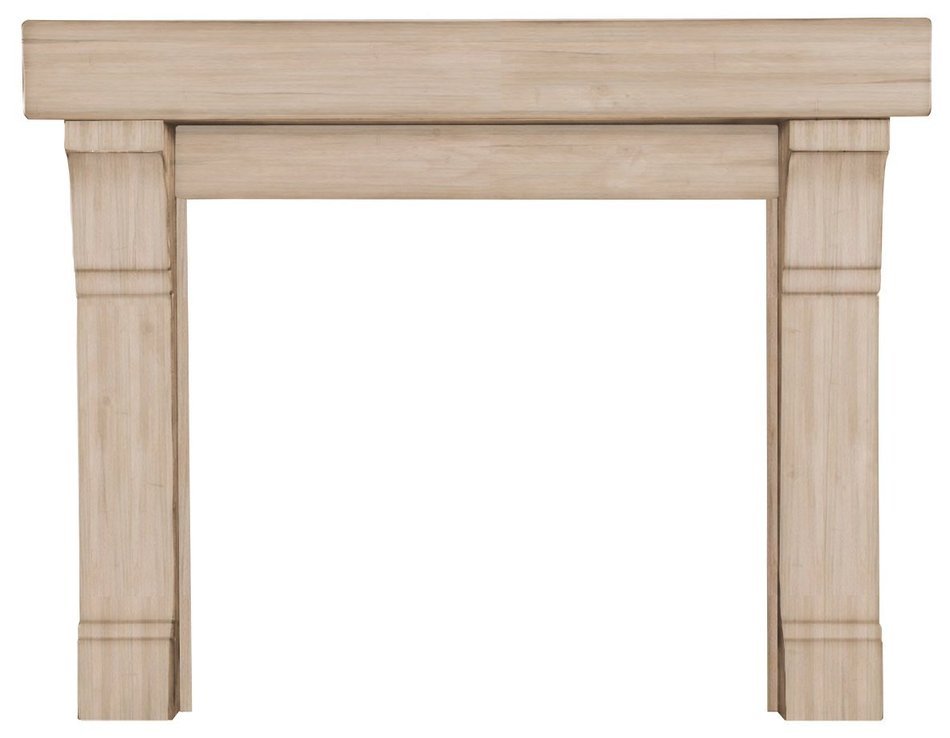 Pearl Mantels 196-48 Cumberland Fireplace Mantel, Unfinished with 48-inch Interior Opening N5