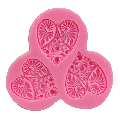 Let'S Diy Silicone Loving Heart Mold Sugar Craft DIY Fondant Lace Cake Decorating Tools Mould Baking Tool N2