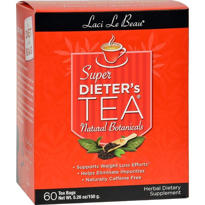 Laci Le Beau Super Dieter's Tea, Peppermint, 60-Count Box N8