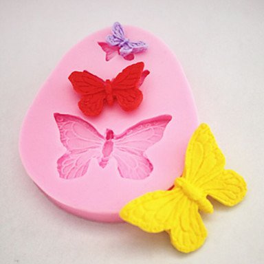 Y&XL&H Silicone Mold Chocolate Fondant Cake Fondant Three Small Butterfly