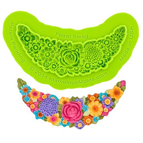 Floral Swag Mold by Marvelous Molds