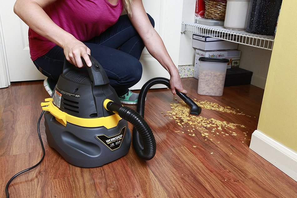 WORKSHOP Wet Dry Vac WS0250VA Compact, Portable Wet Dry Vacuum Cleaner, 2.5-Gallon Small Shop Vacuum Cleaner,... N7