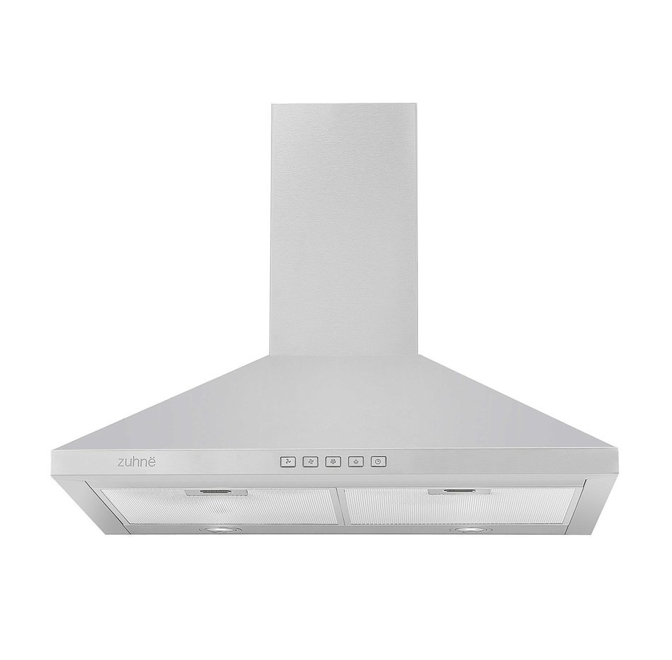 Zuhne Ventus 30 inch Kitchen Wall Mount Vented/ Ductless Stainless Steel Range Hood or Stove Vent with Energy...