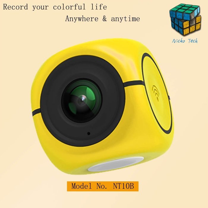 Jikoielo Mini WiFi Panoramic Sports Video Camera 1080P 30FPS Ultra HD N2